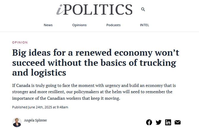 iPolitics article headline